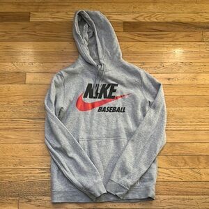 Nike Gray Pullover Hoodie Sweatshirt
